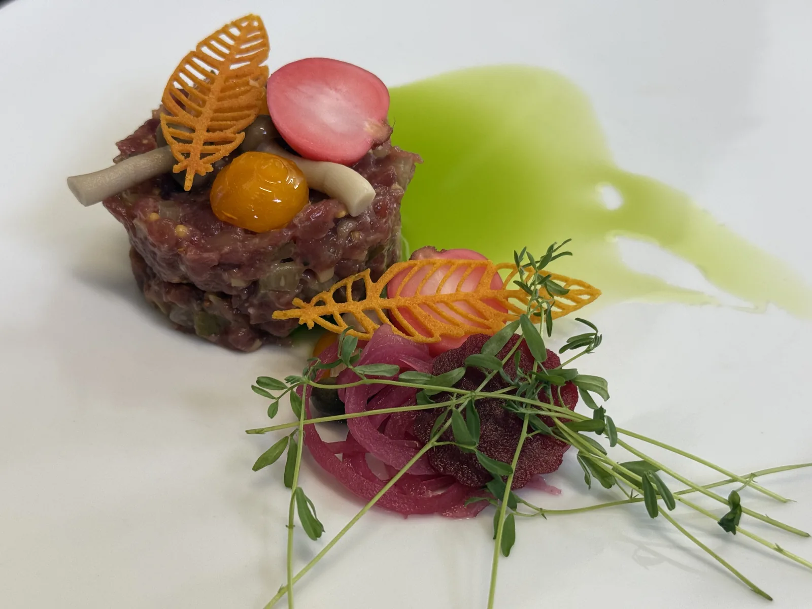 Danie restauracyjne przygotowane podczas szkolenia